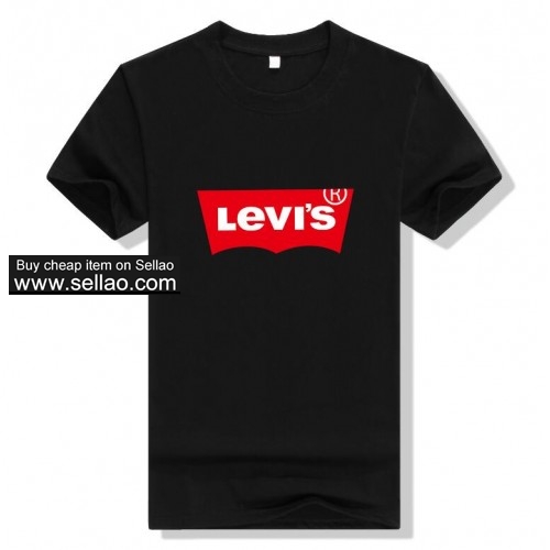 Levi's new summer men women T-shirts brand casual Street sport tops Tshirt Jogger short-sleeved tees
