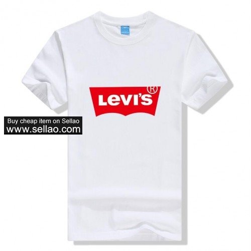 2019 New Levi's men women T-shirts brand casual Street sport tops Tshirt Jogger short-sleeved tees