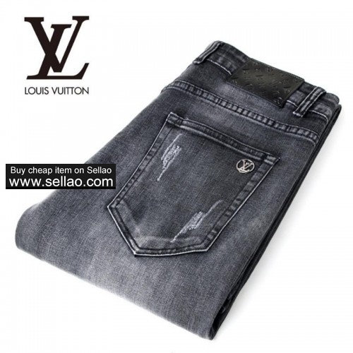 Hot Sale Spring-Autumn New Men's Louis Vuitton Jeans Men Brand Casual Jeans Bargain sale