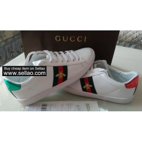 GUCCI Little bee men women Sneakers luxury brand Loafers Casual shoes flats male mujer walking shoes