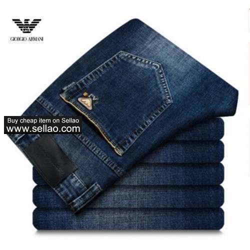 2019 Hot Sale New Men's  Armani Jeans Men Brand Business Straight Jeans  AM 8198