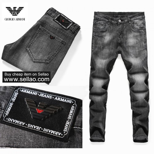 2019 Hot Sale New Men's  Armani Casual Jeans Men Brand  Elastic retro jeans  Size 29-38