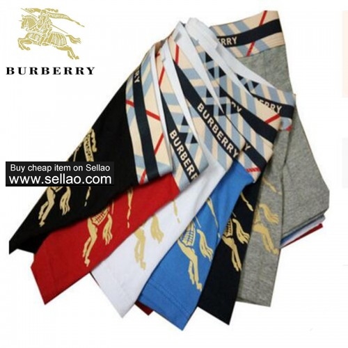 2019 New Burberry men's sexy underwear cotton Brand Men boxers shorts 6 pcs/lot 6 colors M-2XL