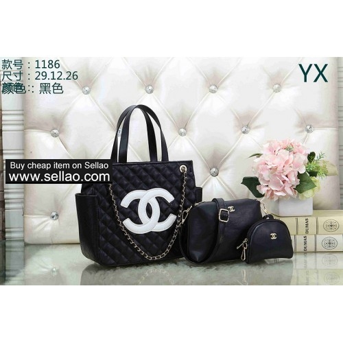 Chanel black Chain coach Louis Vuitton handbag A+A+02