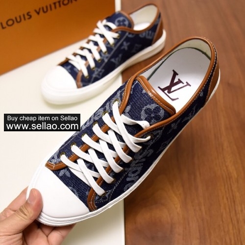 Louis Vuitton High quality Men's Flat Shoes Casual Shoes Men LV Sneakers Running Shoes 08