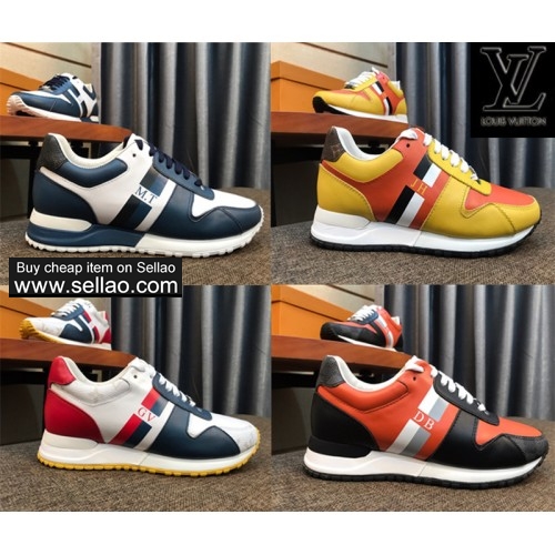 High quality Louis Vuitton Men's Women's Flat Shoes Casual Shoes LV Sneakers Running Shoes