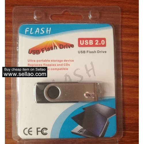 USB flash drive 128GB/2.0 metal pen drive 128gb usb flash drive Free Shipping