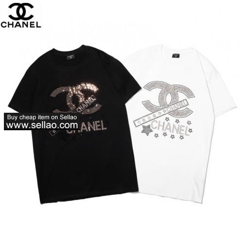 Chanel New arrival Men women T shirts Luxury brand casual cotton short-sleeved Tops tee Tshirt