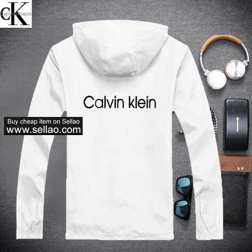 Calvin Klein Mens Jacket Hot Sale Womens Casual Luxury Jackets Hooded Long Sleeve Sport Outerwear