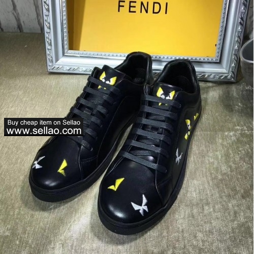 Fendi men 100% leather running shoes sports shoes Sneaker  liuyisi