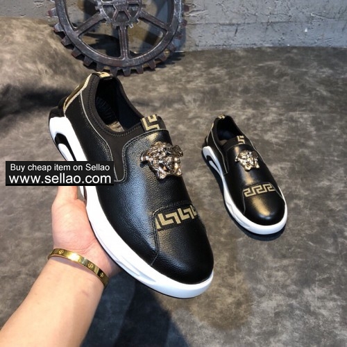 2019 new high-end luxury designer Versace casual shoes 38-44 yards free shipping retail wholesale