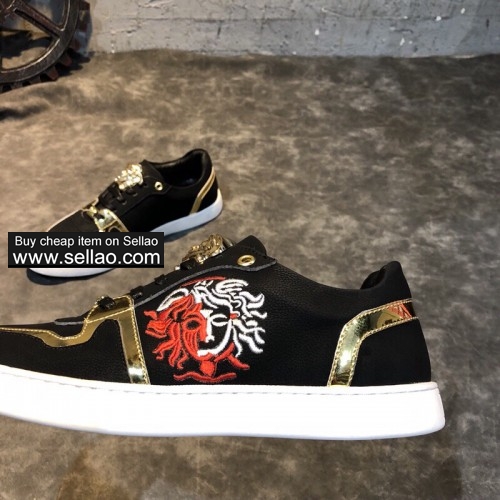 2019 new fashion  luxury designer Versace casual shoes 38-44 yards free shipping retail wholesale  8