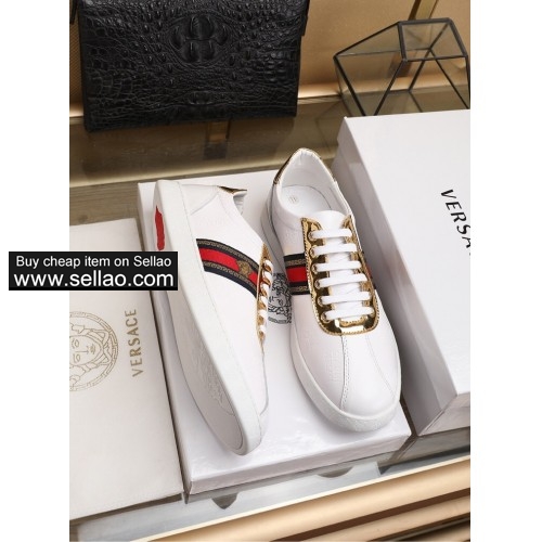 2019 new fashion  luxury designer Versace casual shoes 38-44 yards free shipping retail wholesale  8