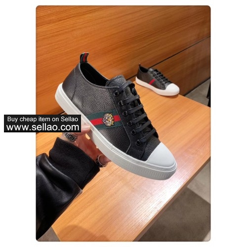 2019 new men leather Top sports shoes running shoes H7 GUCCI
