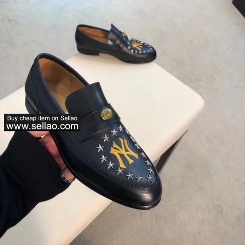 GUCCI 2019 new men Leather fashion Business shoes H7