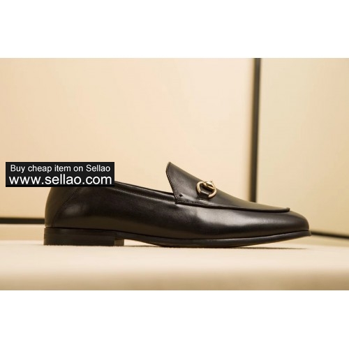 GUCCI 2019 new men Leather fashion Business shoes H7