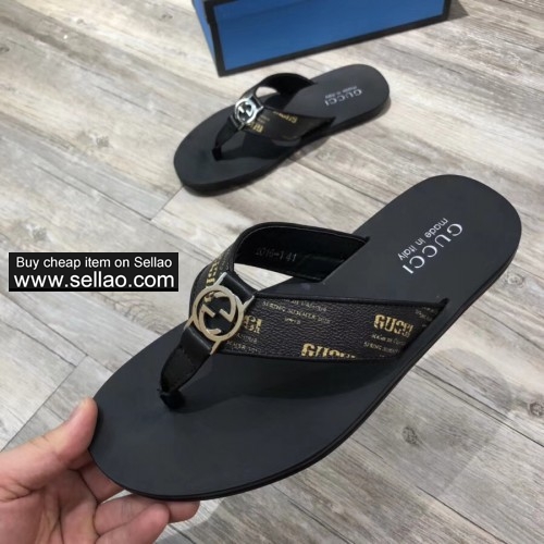 GUCCI 2019 new men fashion flip flops sandals H7