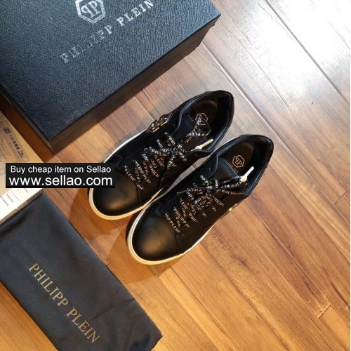 2019 new men leather Top sports shoes running shoes H7 Philippe Plein