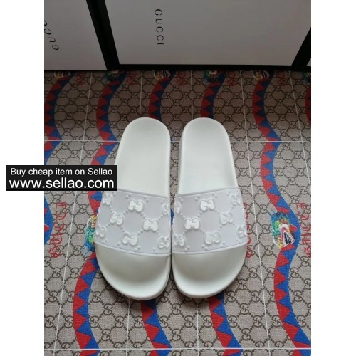 2019 new collection MEN WOMEN rubber GG slide sandal