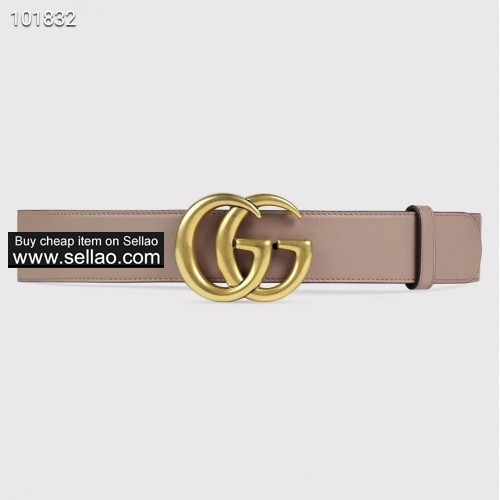 Gucci double G buckle with Bare pink belt