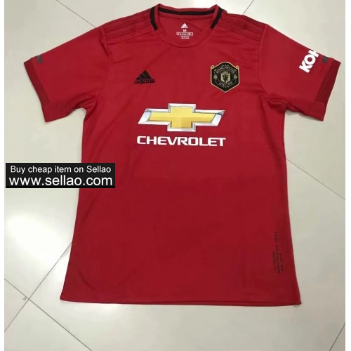 2019/20  Manchester United Home Away SOCCER  JERSEY MENS SHORT SLEEVE TOP