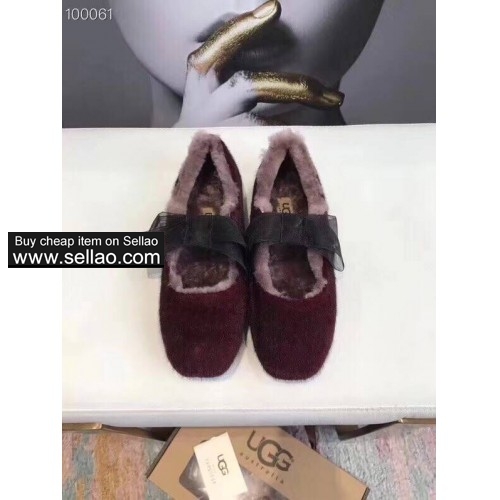 W339 2019UGG autumn and winter fur shoes