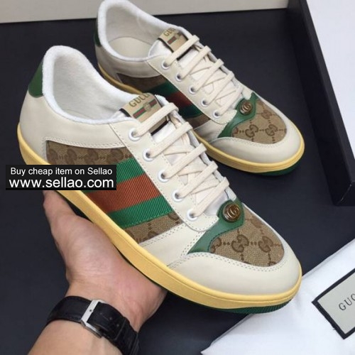 GUCCI 2019 NEW STYLE SHOES  MENS GG Rhyton TRAINERS  39-44 SNEAKERS