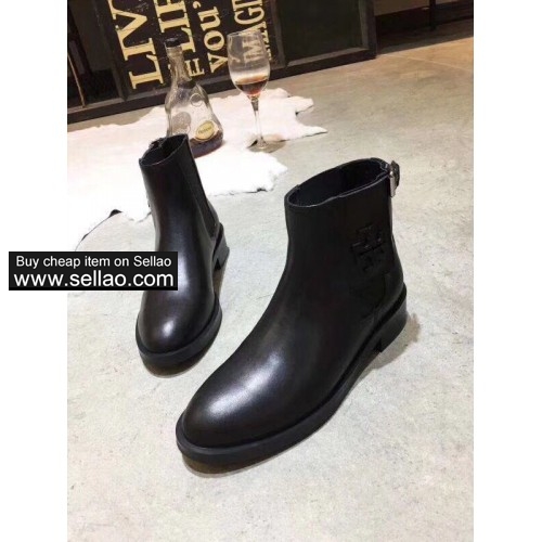New T0RYBURCH round head Chelsea boots women's autumn and winter boots