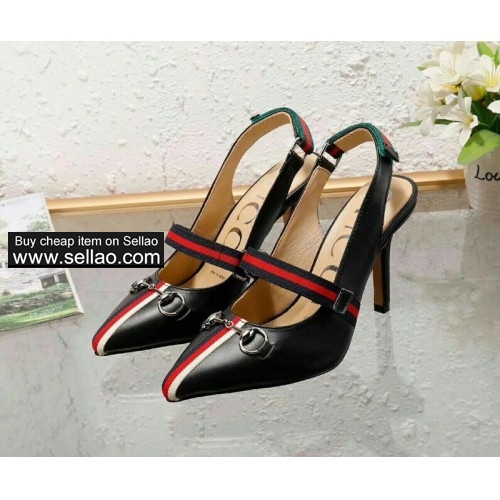 W355GUCCI new back belt buckle shoes