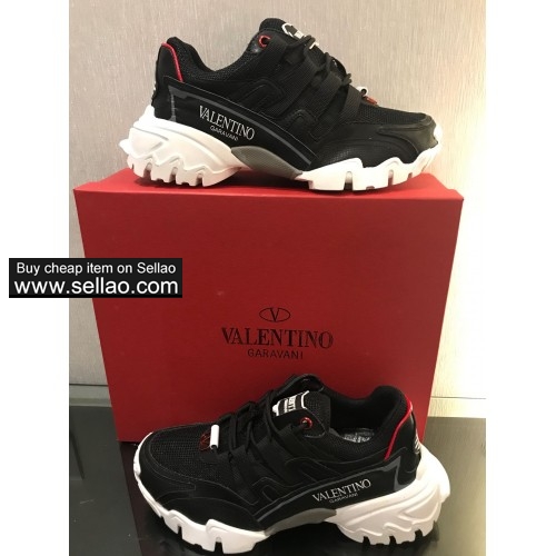 NEW Valentino SHOES CLIMBERS SNEAKERS IN FABRIC AND LEATHER TRAINERS 35-45