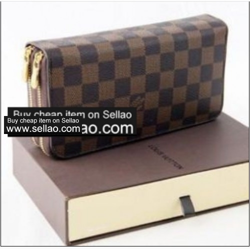 2012 new LV brown damier wallet handbag bag purse Leather