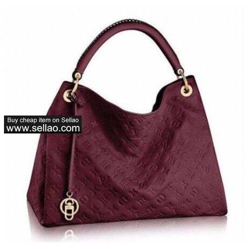 Louis vuitton women's leather embossed handbag lv bag