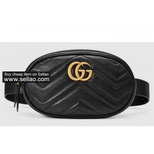 Gucci goose down leather Fanny pack for men and women