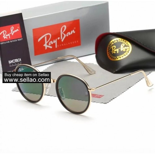 Ray-Ban 3447 round frame sunglasses 2019 new Harajuku style personality reflective sunglasses