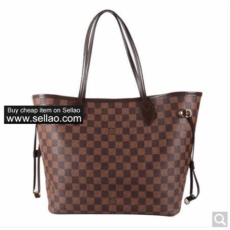 Louis Vuitton Brown Checkerboard Neverfull Shopping Bag