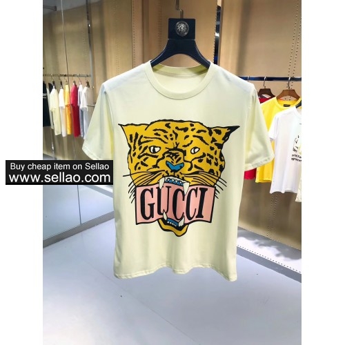 gucci 2019 new Men's fashion Top Short sleeve T-shirt