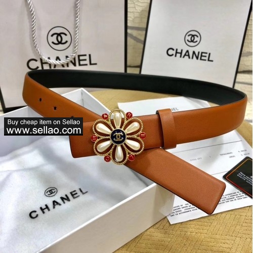 Chanel Pearl Buckle Women's Belt