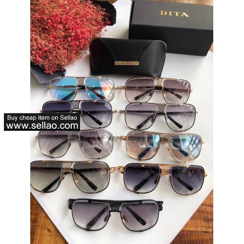 Brand New DITA Sunglasses MACH-FIVE DRX-2087-A-BLK-GLD-64 Black/Yellow Gold
