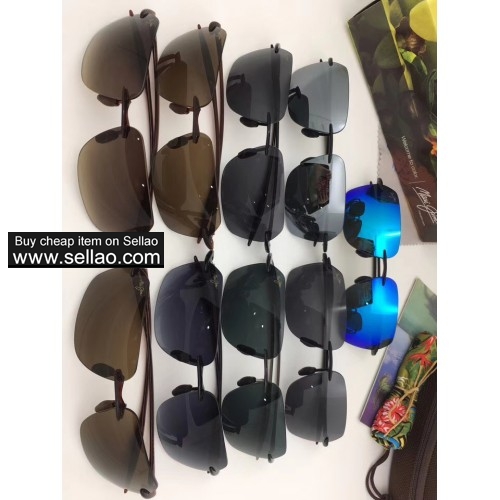 NEW Maui Jim Banzai Polarized GLOSS BLACK / Gray Sunglasses MJ 425