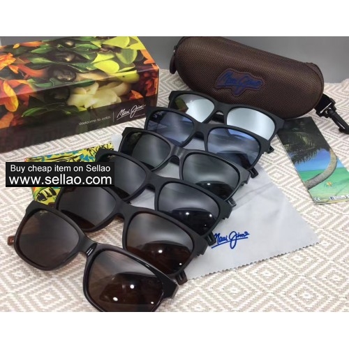 New Maui Jim MJ284 Aloha EH Brah Sunglasses Black/Gray Polarized
