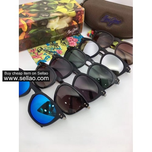 Maui Jim H262 Holoholo Men’s Silver frame Black Len's Polarized Sunglasses