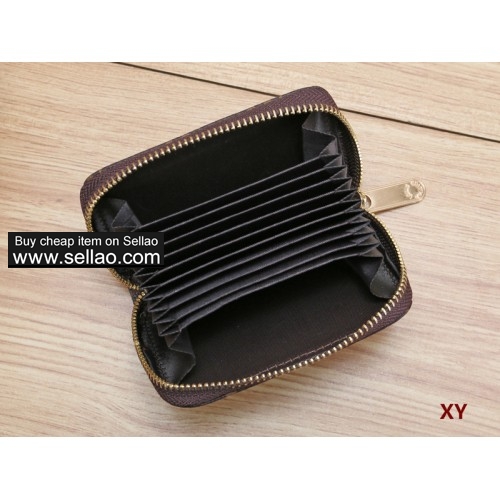 Lv2019 men and women card package Europe and America zipper business card holder credit card set coi