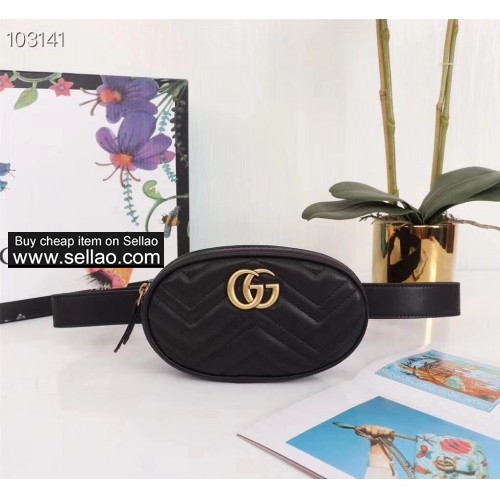 gucci belt  bag Lambskin Luxury Handbags high quality Designer Handbags