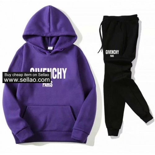 Givenchy Luxury brand sweatsuits hoodies+pants jogger Sportsuit 2PCS Sport Tracksuit Sweat Suits