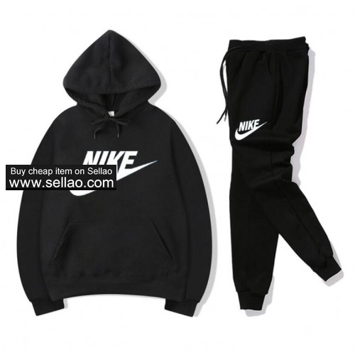 NIKE Sport Tracksuit jogging Sport Suit Hoodie +Pants Suit Luxury brand Casual sweatsuit unisex Suit