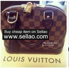 louis vuitton  suede kelly woman real leather silver hardware Handbag  bag