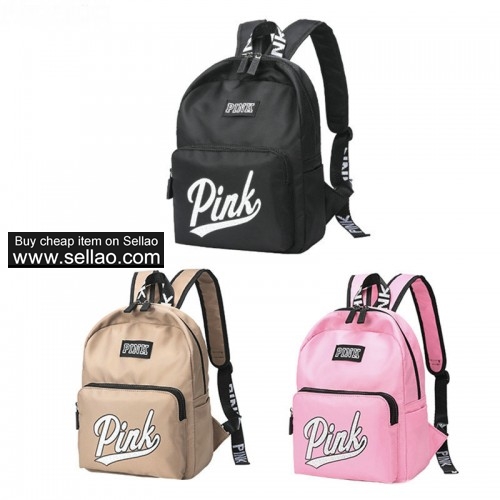19" Pink Letter Backpacks Travel Bags Teenager School Bags Fashion Book bags Waterproof