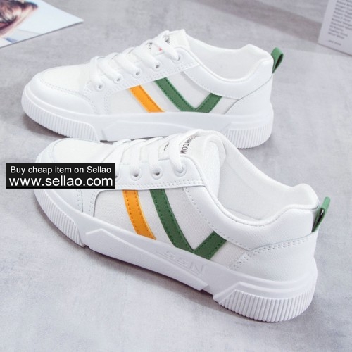 White Casual Running Shoes Lace Up Designer Girl Women Sneakers Sports Shoes