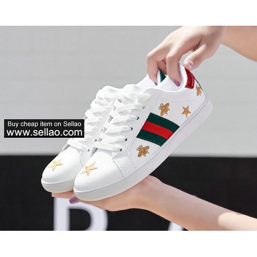 New Arrival Fashion Men Casual Running Shoes Luxury Designer Sneakers Bee Embroidered