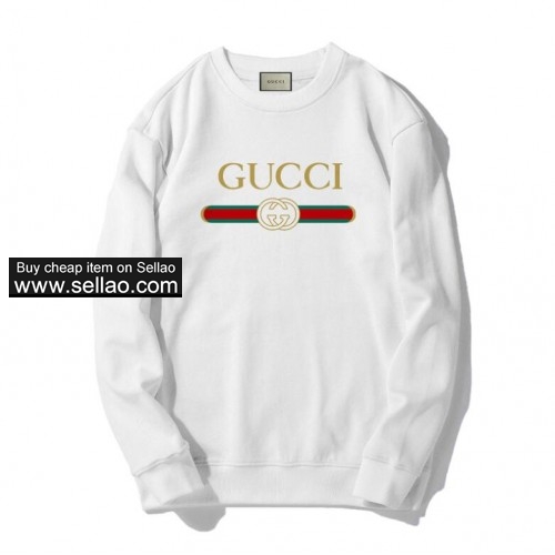 GUCCI Luxury Brand hoodies tops unisex Casual Sweatshirt Pure cotton sweatsuit crew neck clothing
